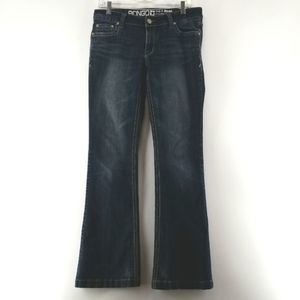 Bongo Jeans Women's Size 10 Washed Blue Low Rise Flare Leg This Is Milan